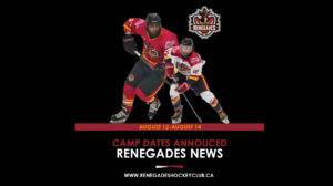 Renegades Hockey Tryouts for 2025/26 season