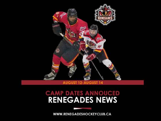 Renegades Hockey Tryouts for 2025/26 season
