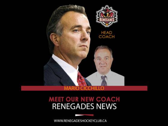 Renegades coach Mario Cicchillo