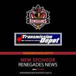 RENEGADES WELCOME NEW SPONSOR TRANSMISSION DEPOT