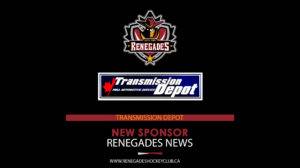 RENEGADES WELCOME NEW SPONSOR TRANSMISSION DEPOT