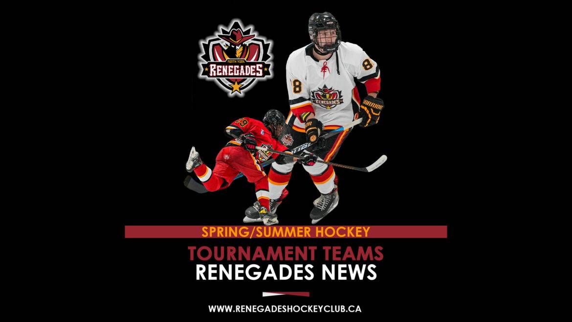 Spring Tournament teams and Hockey program from the North York Renegades