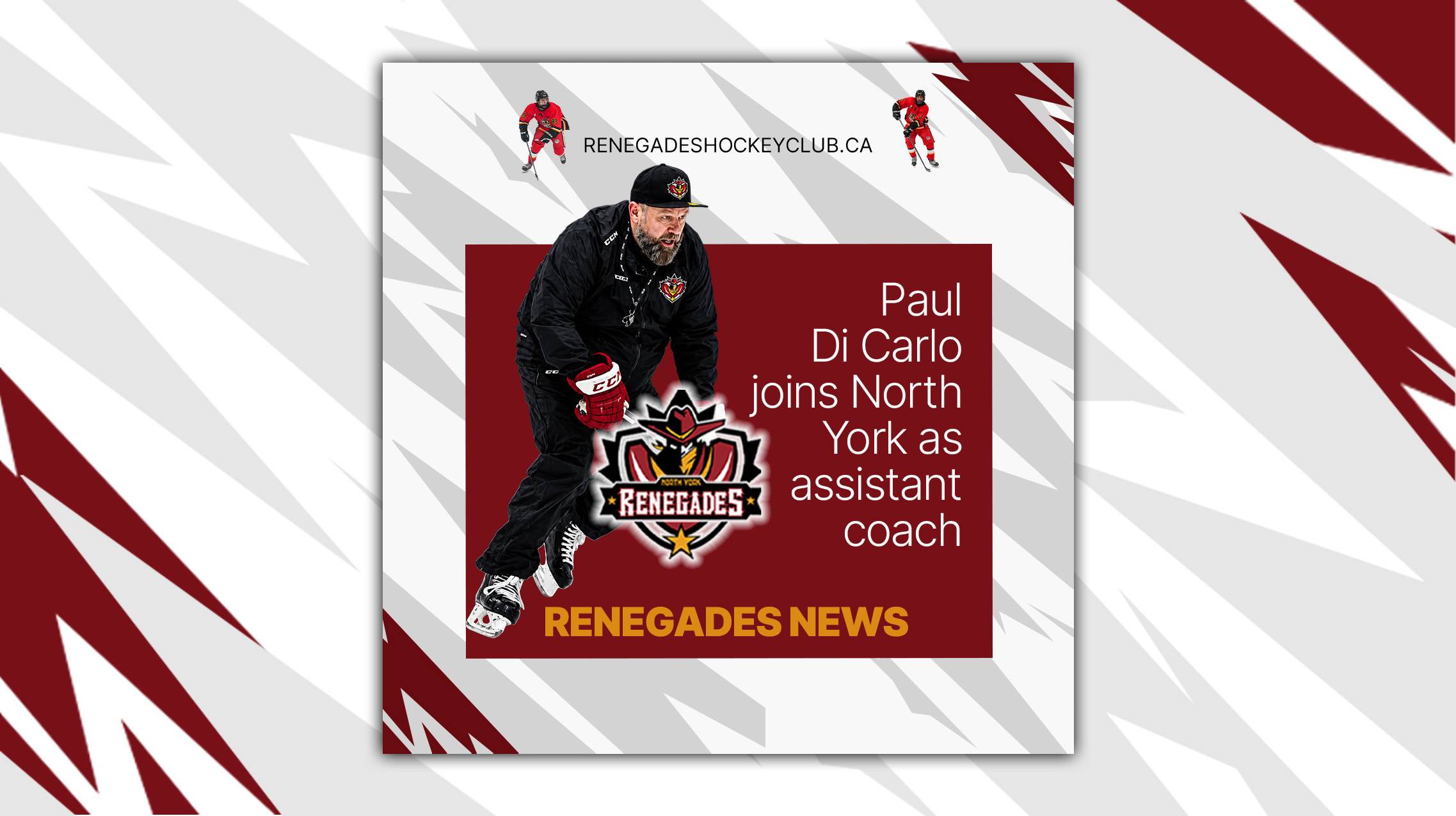 Renegades coach Pauly Di Carlo